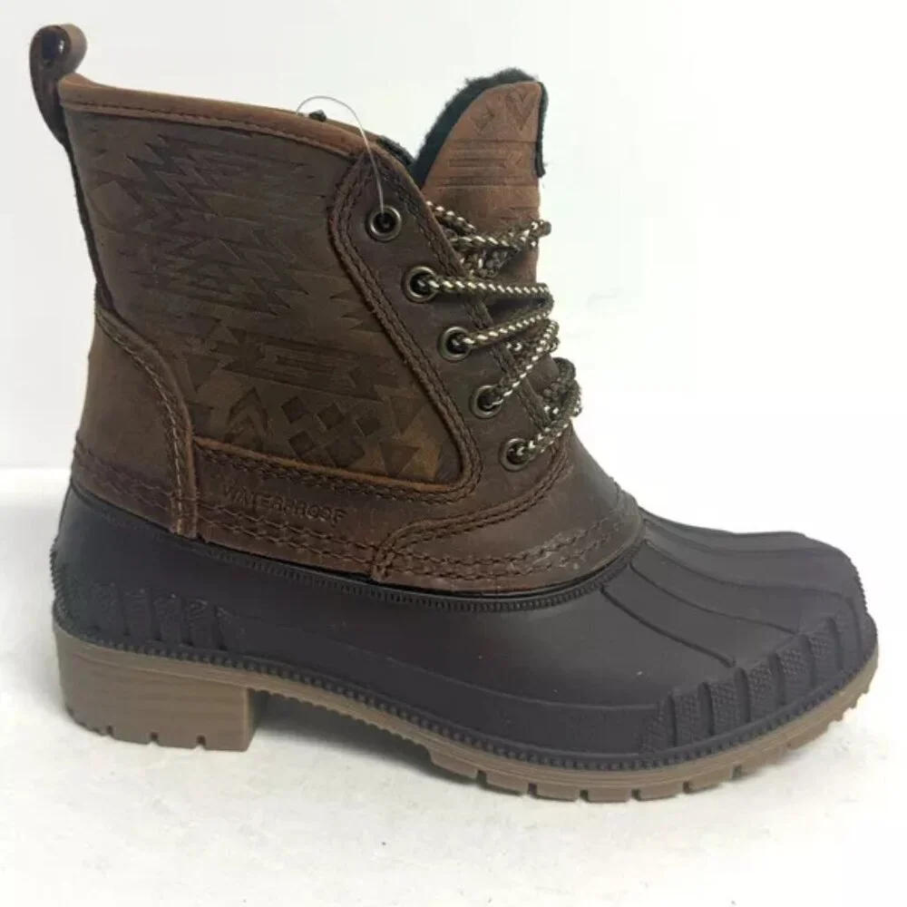 Kamik Womens Sienna Mid Waterproof Boots Brown Size 5 M